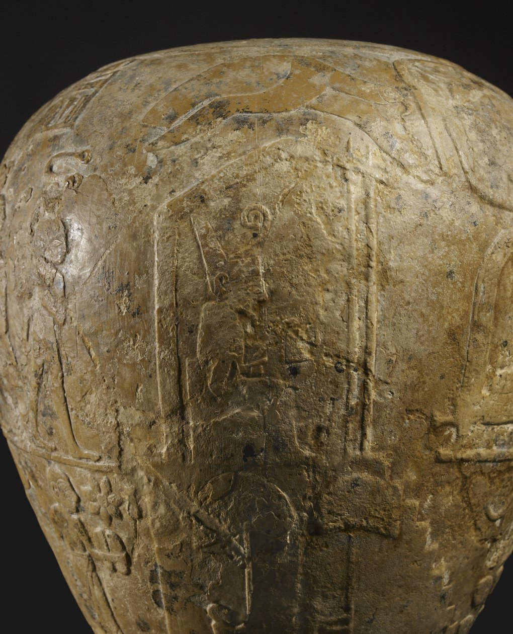 Hlavice z narmerského vápence od Protodynastic Period Egyptian