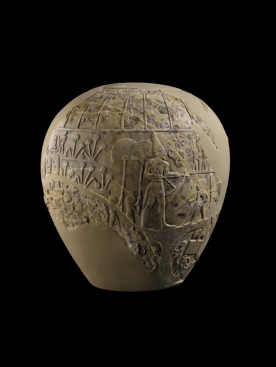 Hlava krále škorpiona, 3100-3000 př. n. l. (vápenec) od Protodynastic Period Egyptian