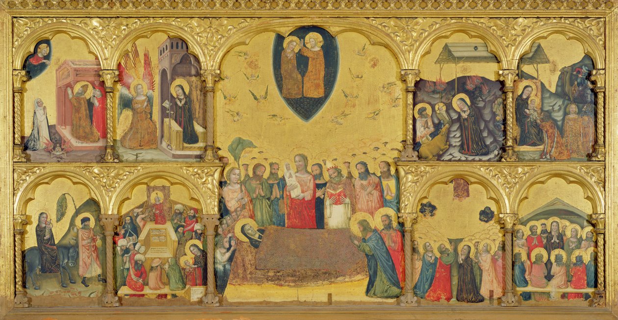 Polyptych Usnutí Panny Marie, 1330-35 od Pseudo Jacopino di Francesco