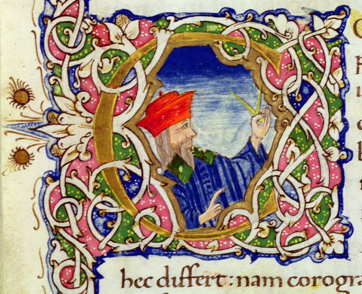 Paní Lat 463 fol.21r Historická iniciála 