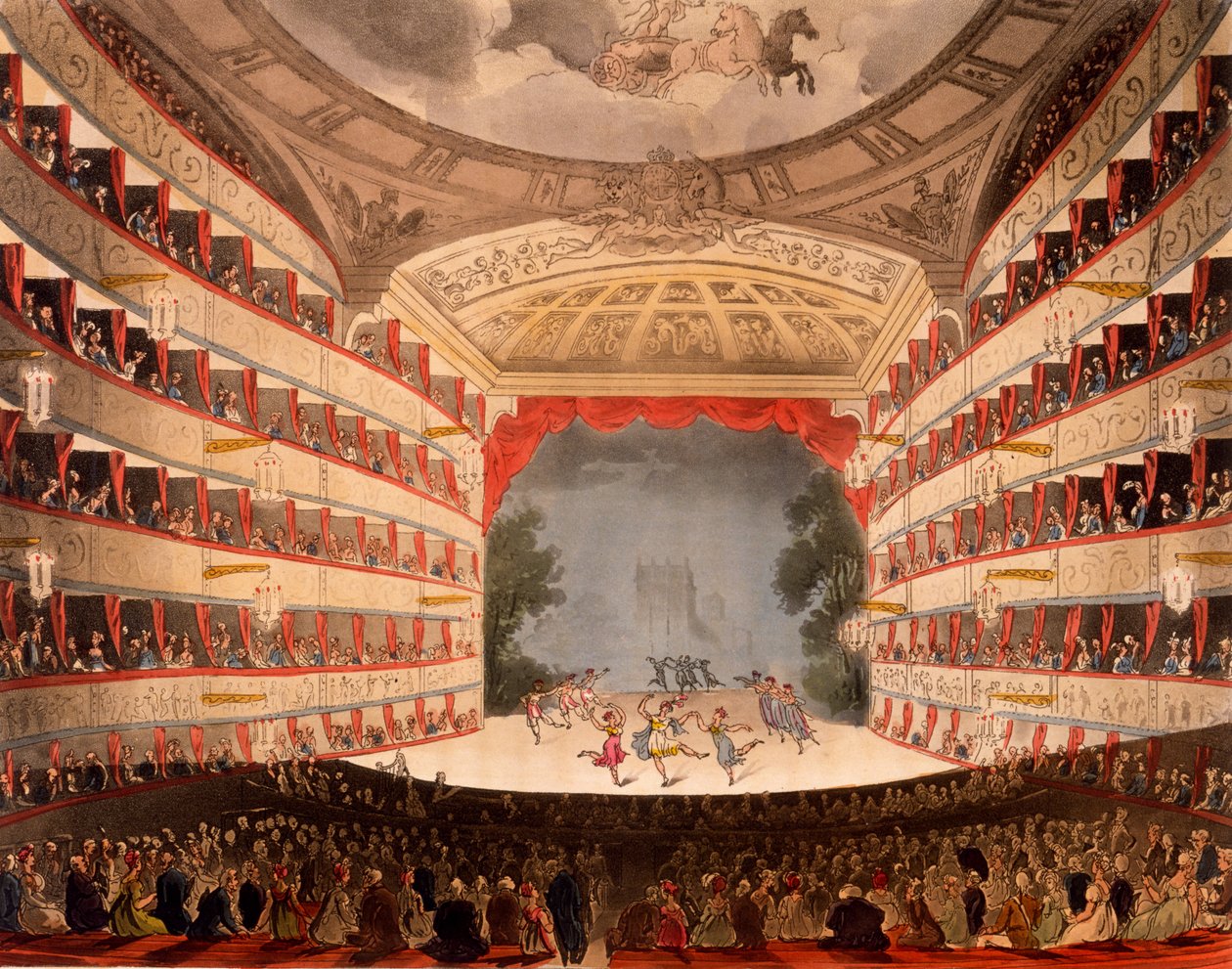 Opera House, Londýn, z Ackermannova 