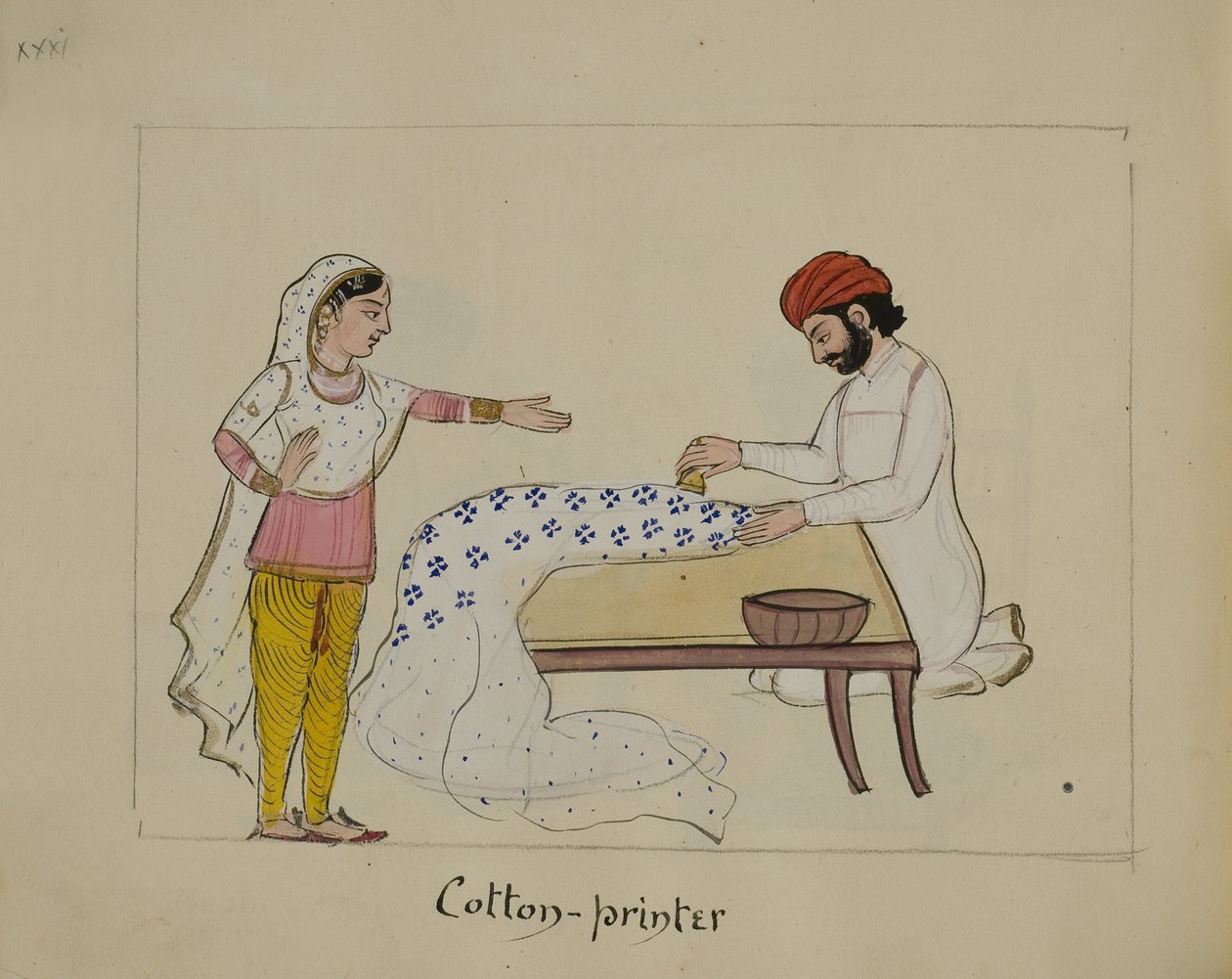 Tiskárna na bavlnu od Punjabi School