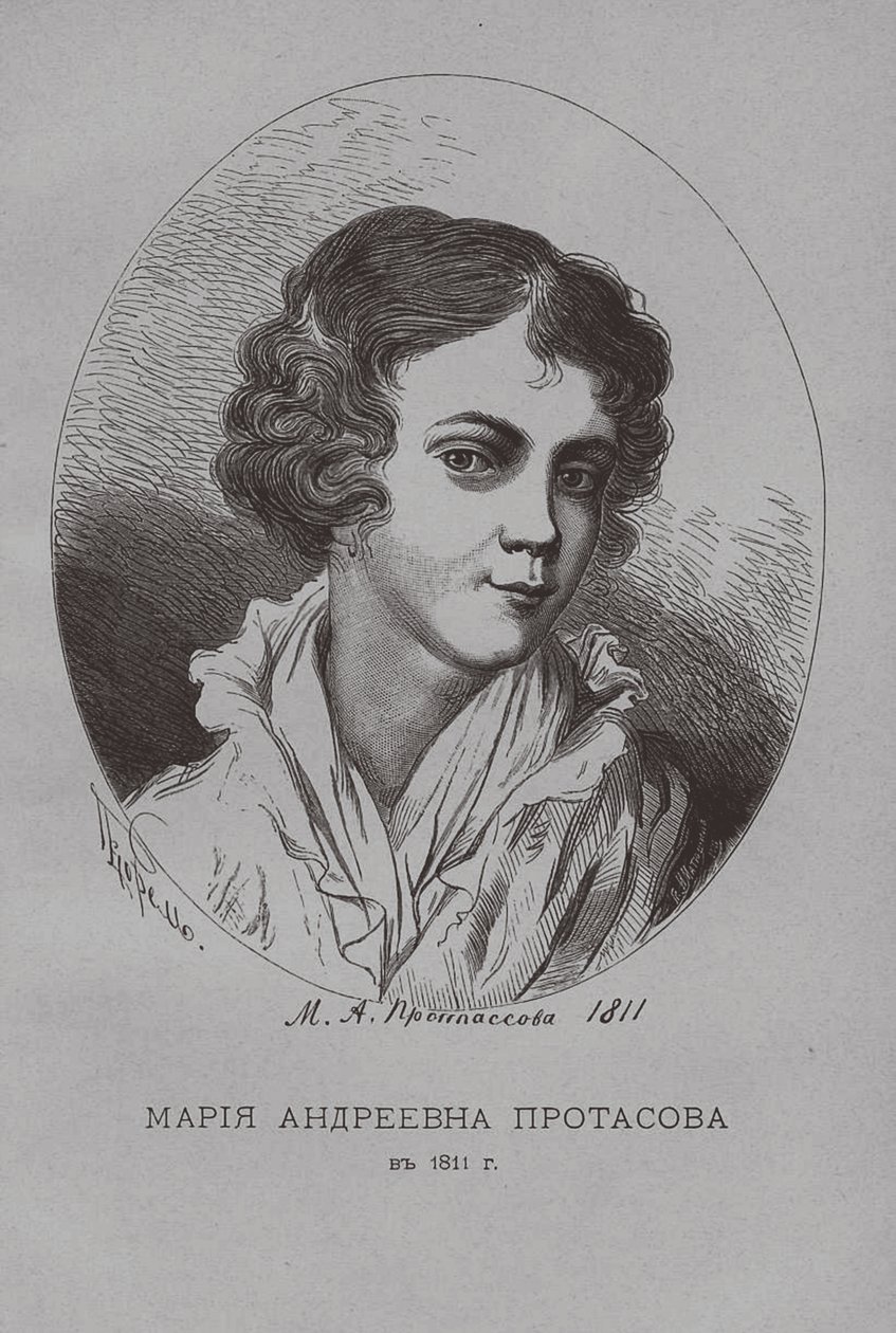 Maria Andreevna Protasova v roce 1811 od Pyotr Fyodorovich Borel