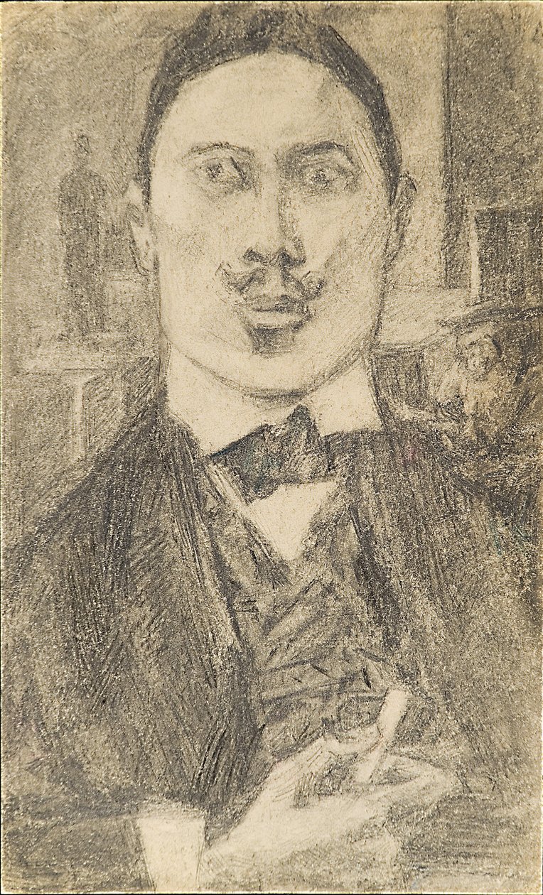 Portrét malíře Nikolaje Sapunova 1880-1912, 1912 od Pyotr Ignatyevich Bromirsky