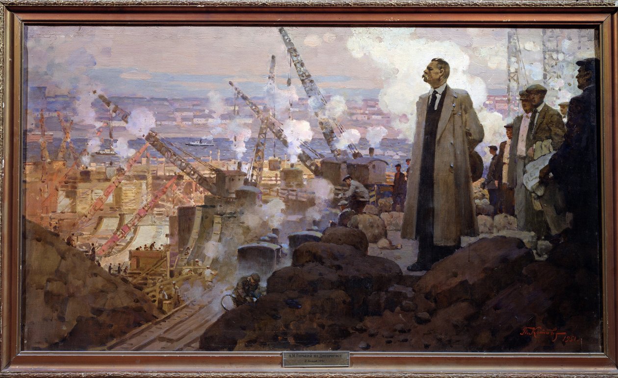 Maxime Gorkij (1868-1936) od Pyotr Ivanovich Kotov
