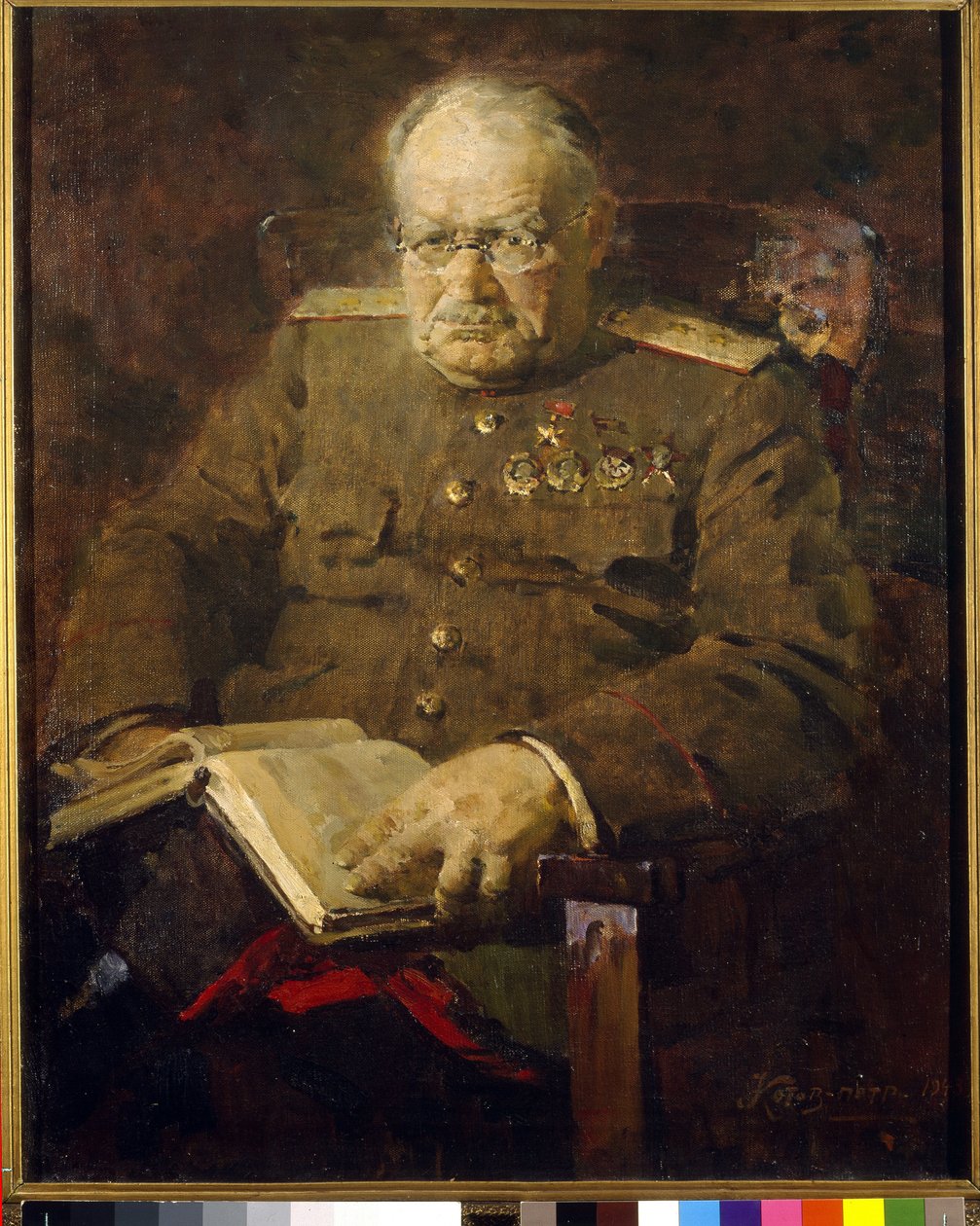 Portrét neurochirurga a akademika Nikolaje N. Bourdenka (1876-1946) od Pyotr Ivanovich Kotov