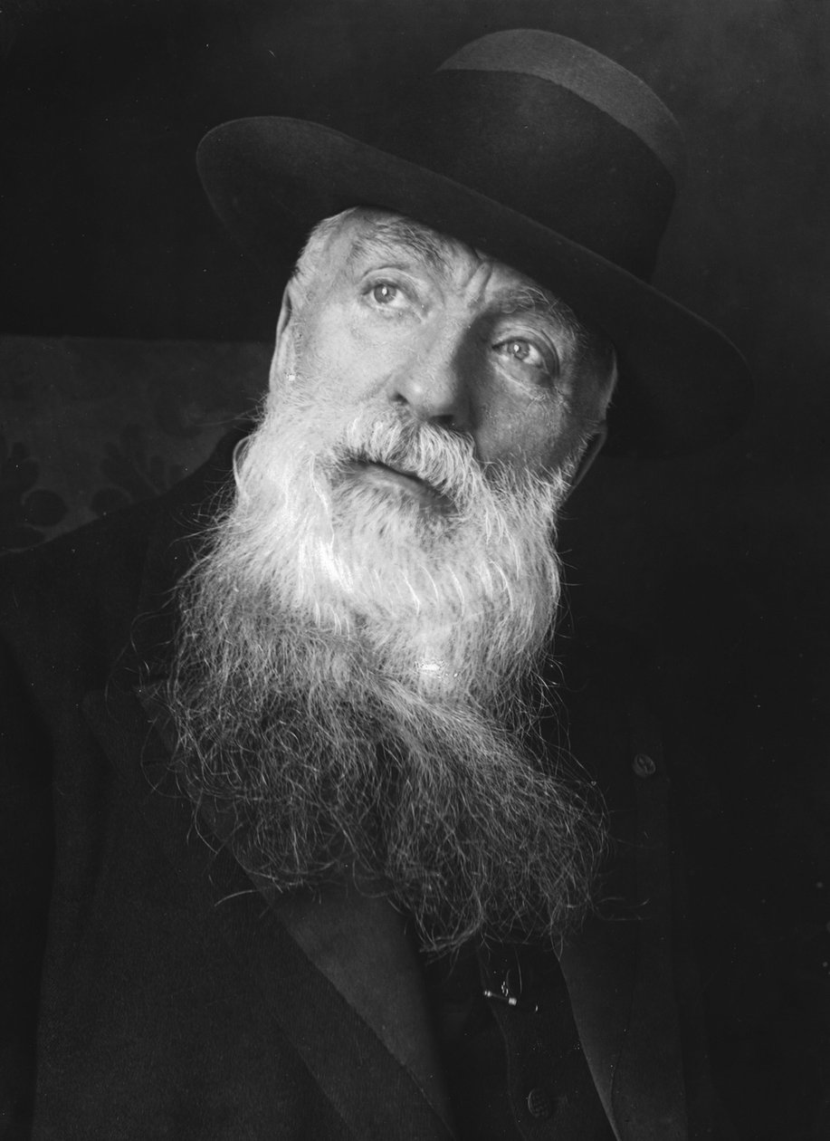 Portrét Auguste Rodina (1840-1917), Šumov, Petr Ivanovič (1872-1936). Fotografie, mezi 1912 a 1917. Soukromá sbírka od Pyotr Ivanovich Shumov