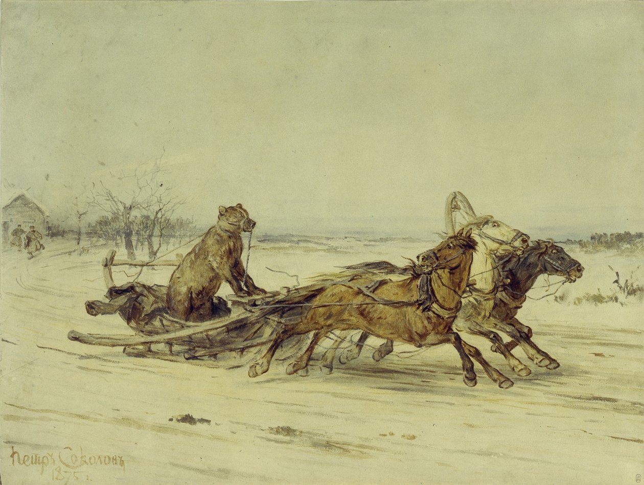 Generál Toptygin, 1875 od Pyotr Petrovich Sokolov