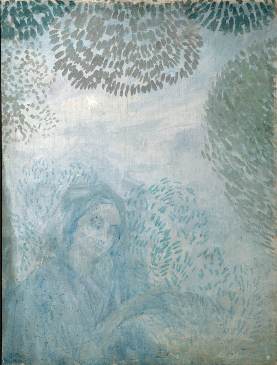 Ranní modlitba, 1908 od Pyotr Savvich Utkin
