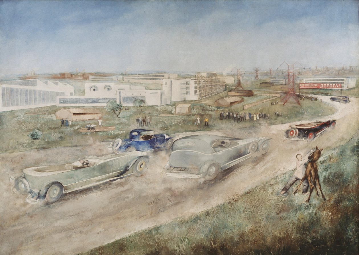 Automobilový závod, 1930 od Pyotr Vladimirovich Williams