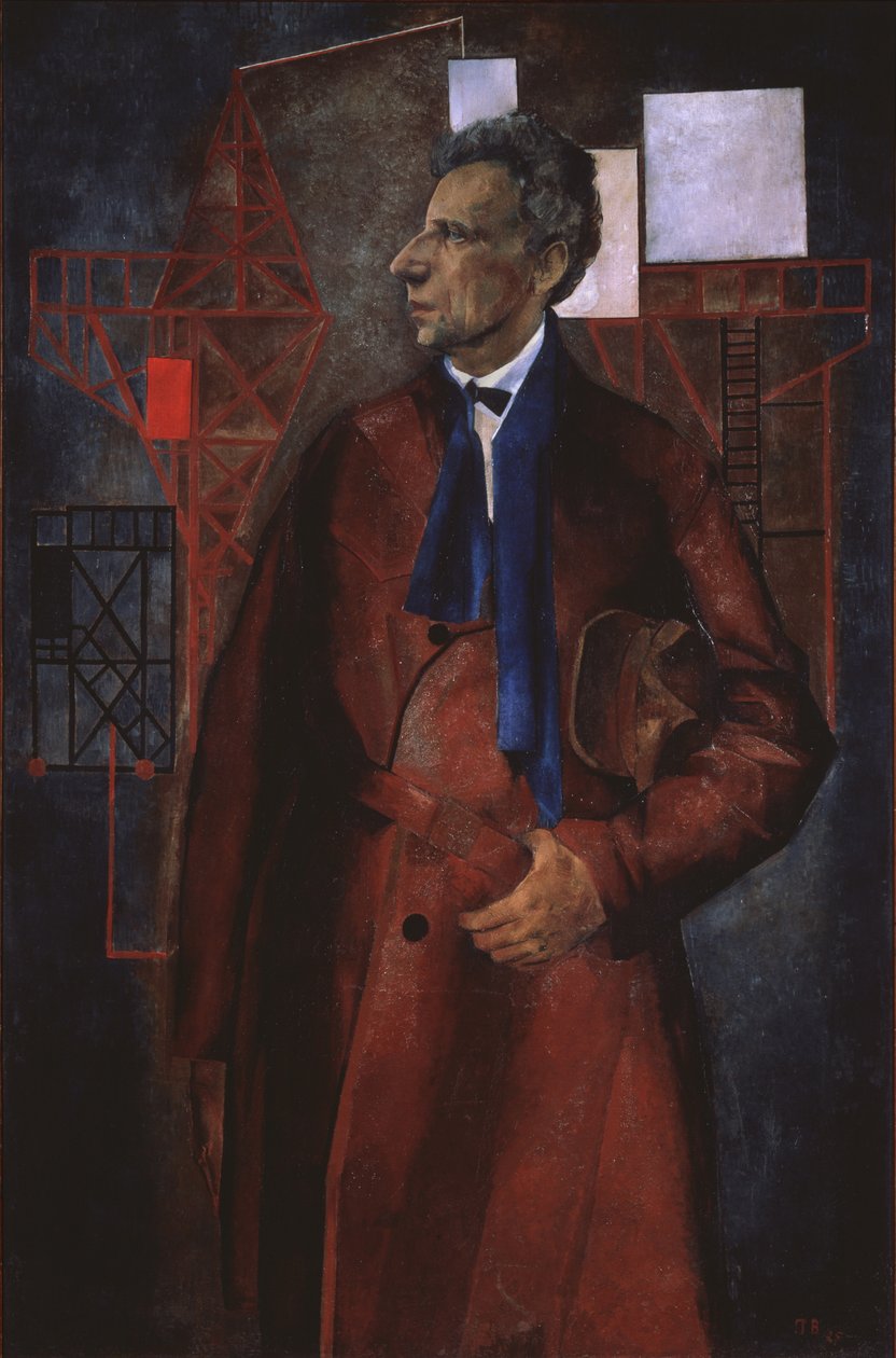 Portrét jevištního producenta Vsevoloda Meyerholda 1874-1940, 1925 od Pyotr Vladimirovich Williams