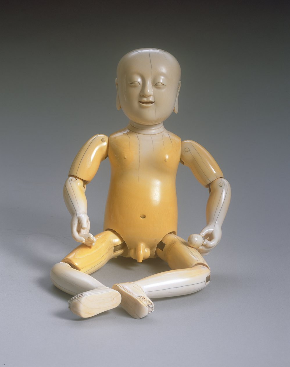 Kloubová postava chlapce, období Kangxi (1662-1722) (viz také 272188) od Qing Dynasty Chinese School