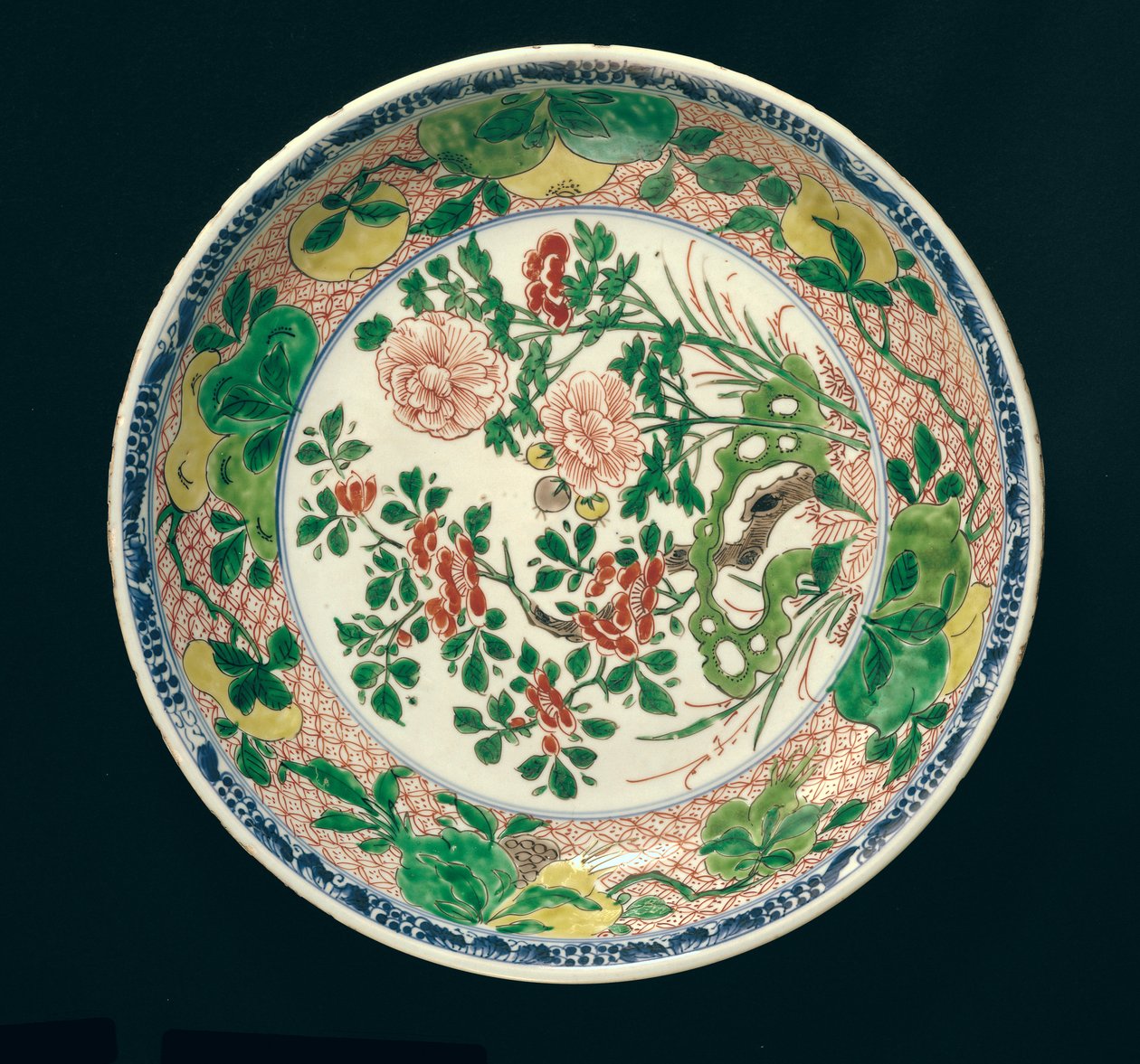 Miska s dekorací famille verte, období Kangxi, 1662-1722 (keramika) od Qing Dynasty Chinese School