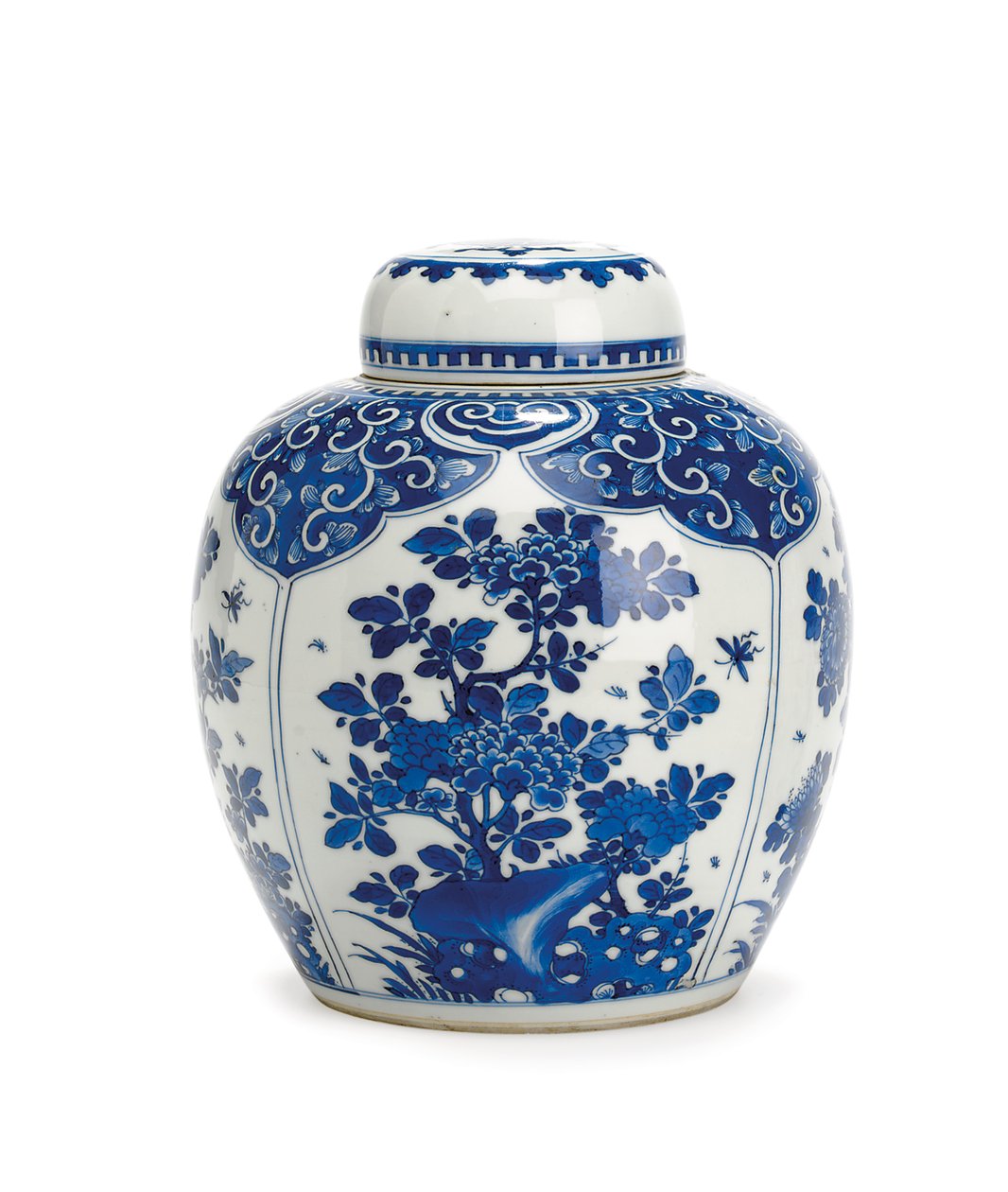 Zázvorová nádoba a kryt, období Kangxi, 1661-1722 od Qing Dynasty Chinese School