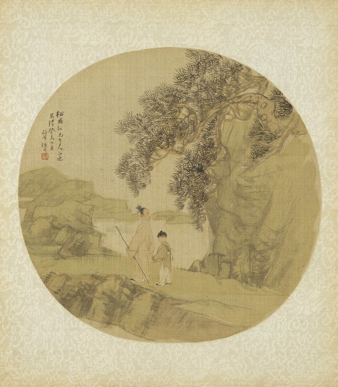 Krajina s postavami, 1883 od Qing Dynasty Chinese School