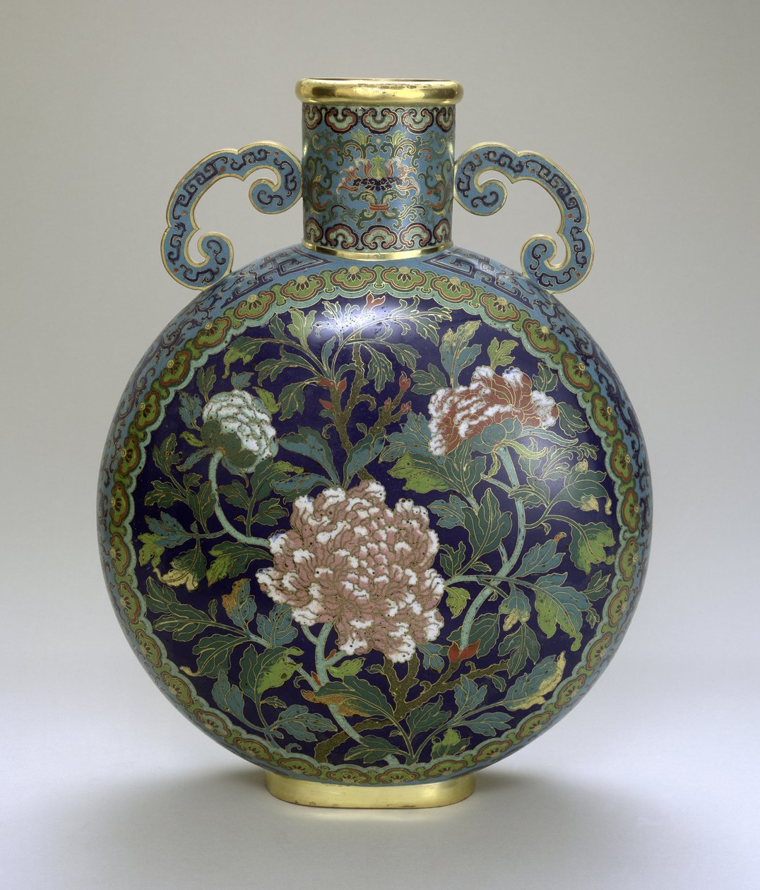 Měsíční baňka (cloisonne smalt) od Qing Dynasty Chinese School