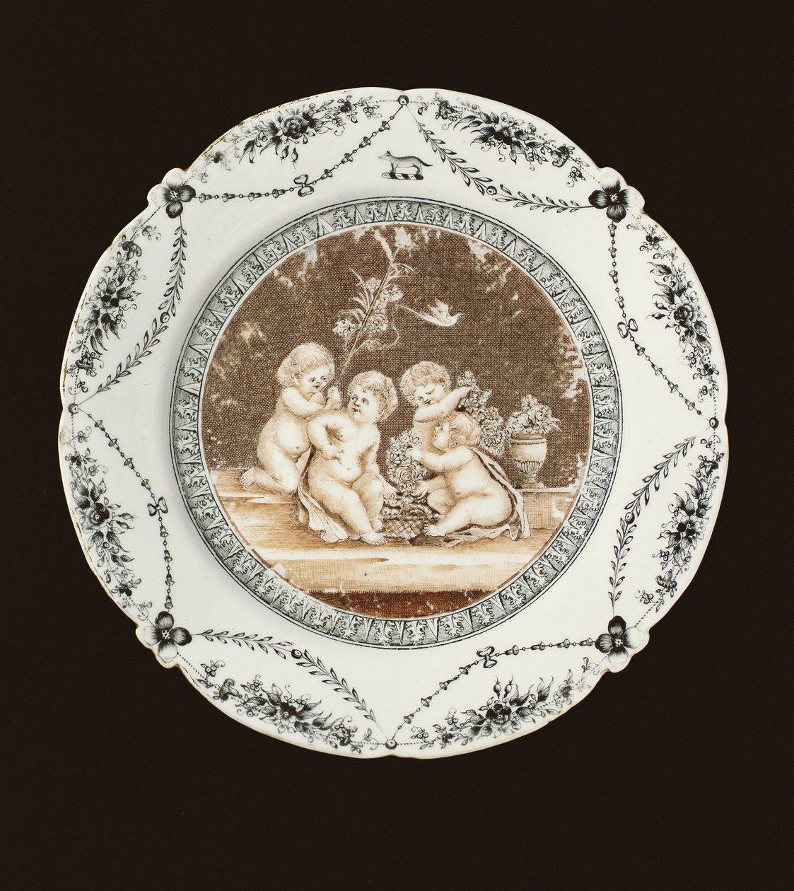 Boční talíř, období Qianlong, cca 1782 (porcelán) od Qing Dynasty Chinese School