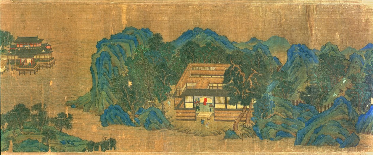 Sídlo Wang Chuana podle malířského stylu a poezie Wang Weie od Qiu Ying