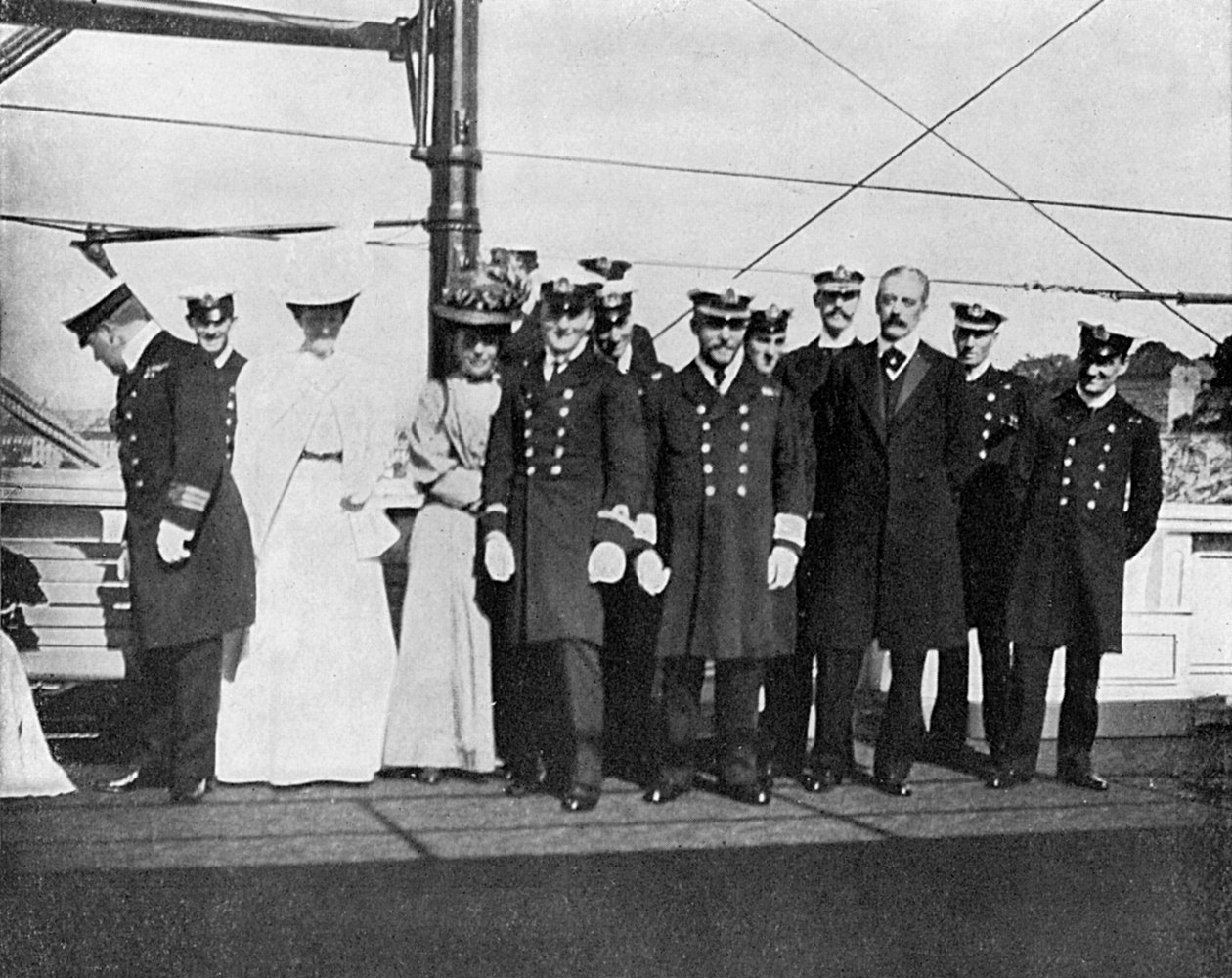 Na palubě královské jachty Victoria a Albert III, Christiania Oslo, Norsko, 1908. od Queen Alexandra