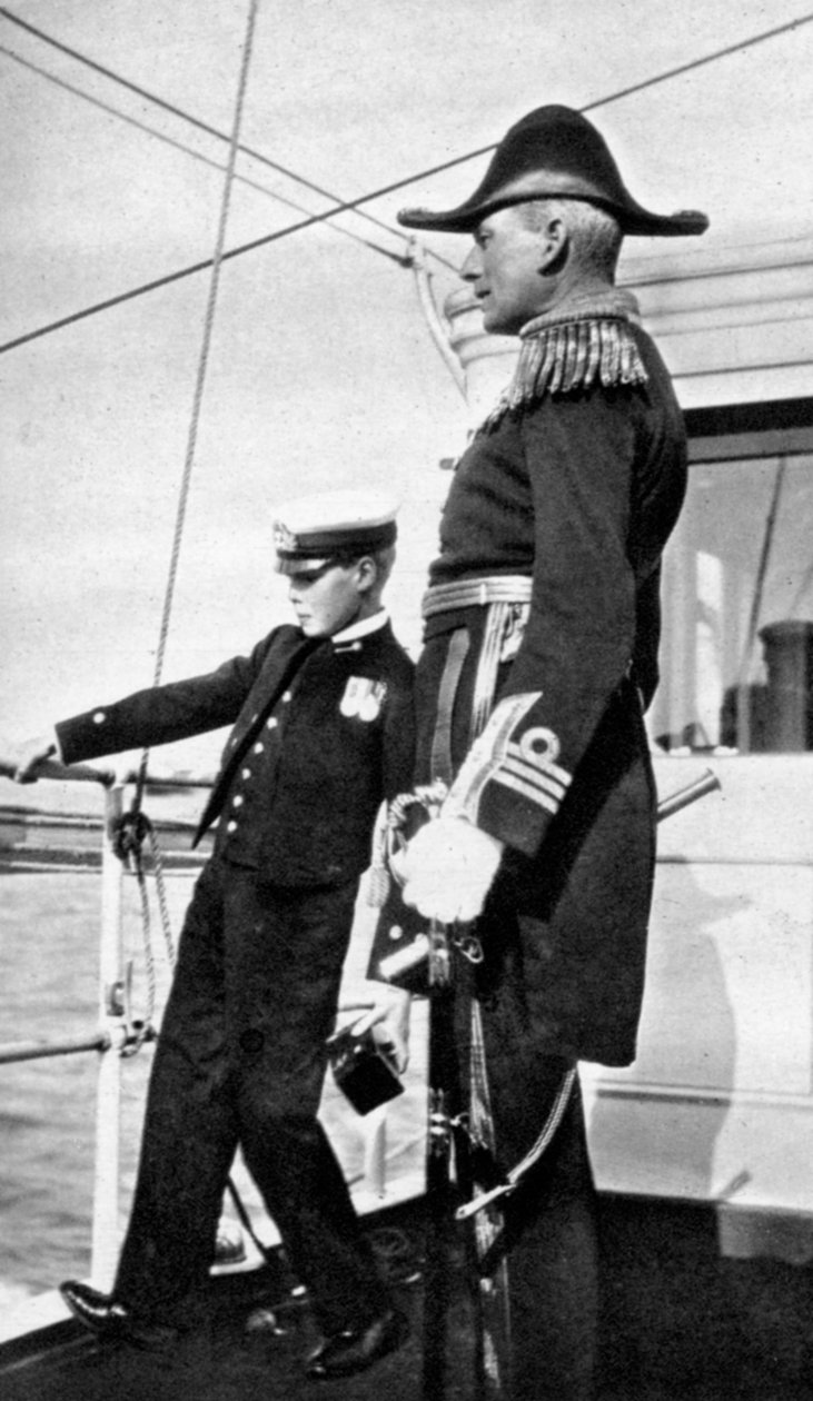 Princ Edward 1894-1972, budoucí král Edward VIII, se sirem Charlesem Custem, 1908. od Queen Alexandra