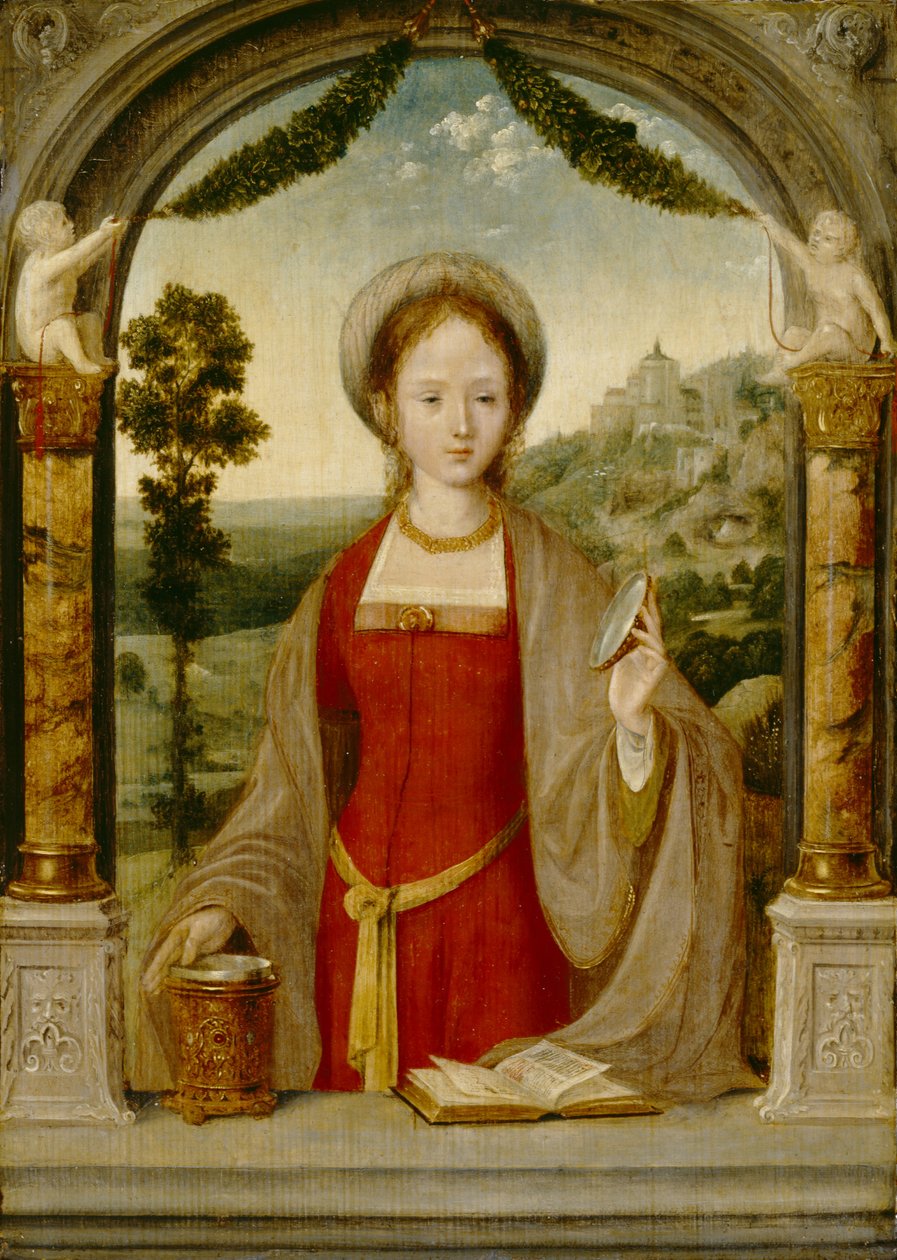 Máří Magdaléna (olej na dubovém panelu) od Quentin Massys or Metsys