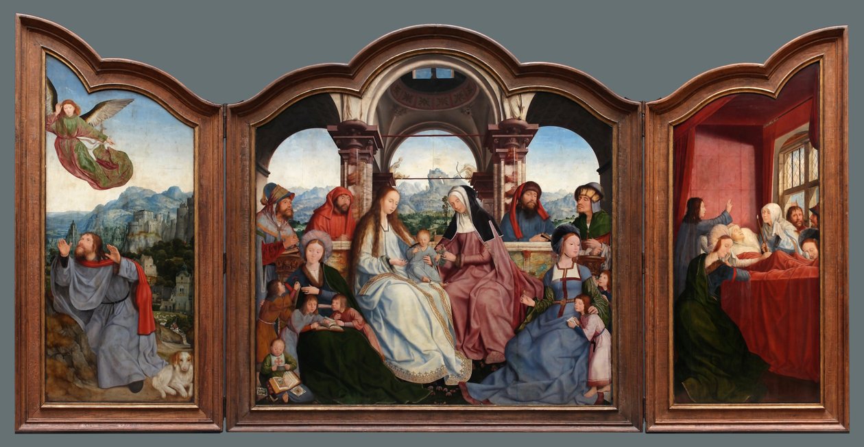 Triptych Bratrstva svaté Anny v Louvainu od Quentin Matsys