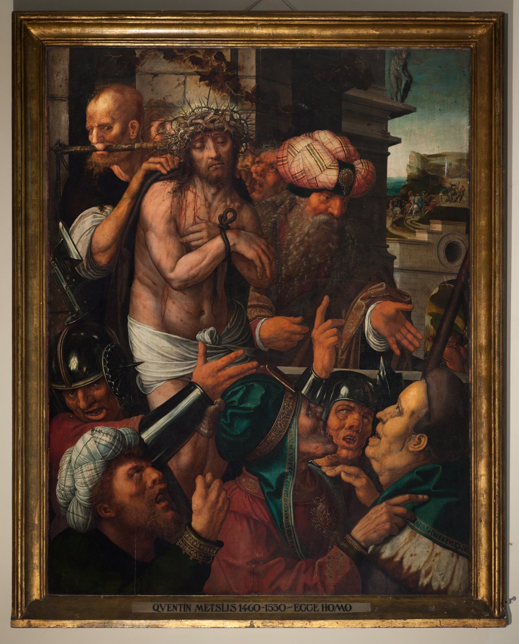 Ecce Homo. Quinten Metsys. 16. století (olej na dřevě) od Quentin Massys or Matsys