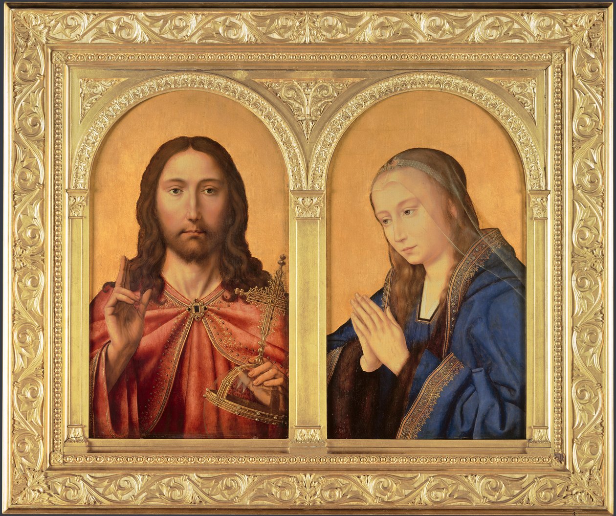 Diptych: Kristus a Panna, mezi 1500 a 1550 od Quentin Massys or Metsys