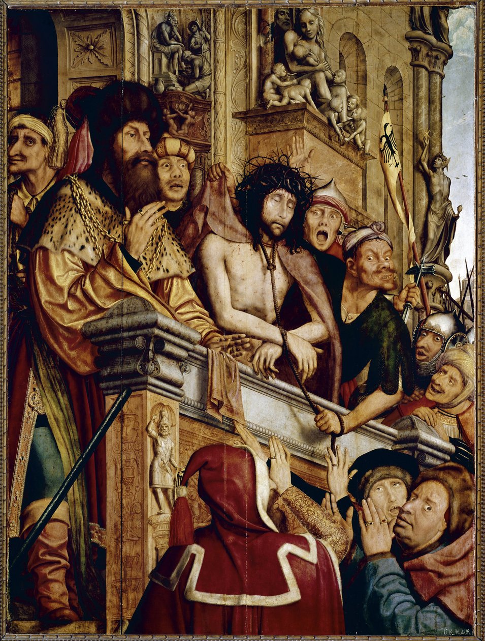 Ecce Homo, Kristus představený lidu. (olej na panelu od Quentin Massys or Metsys