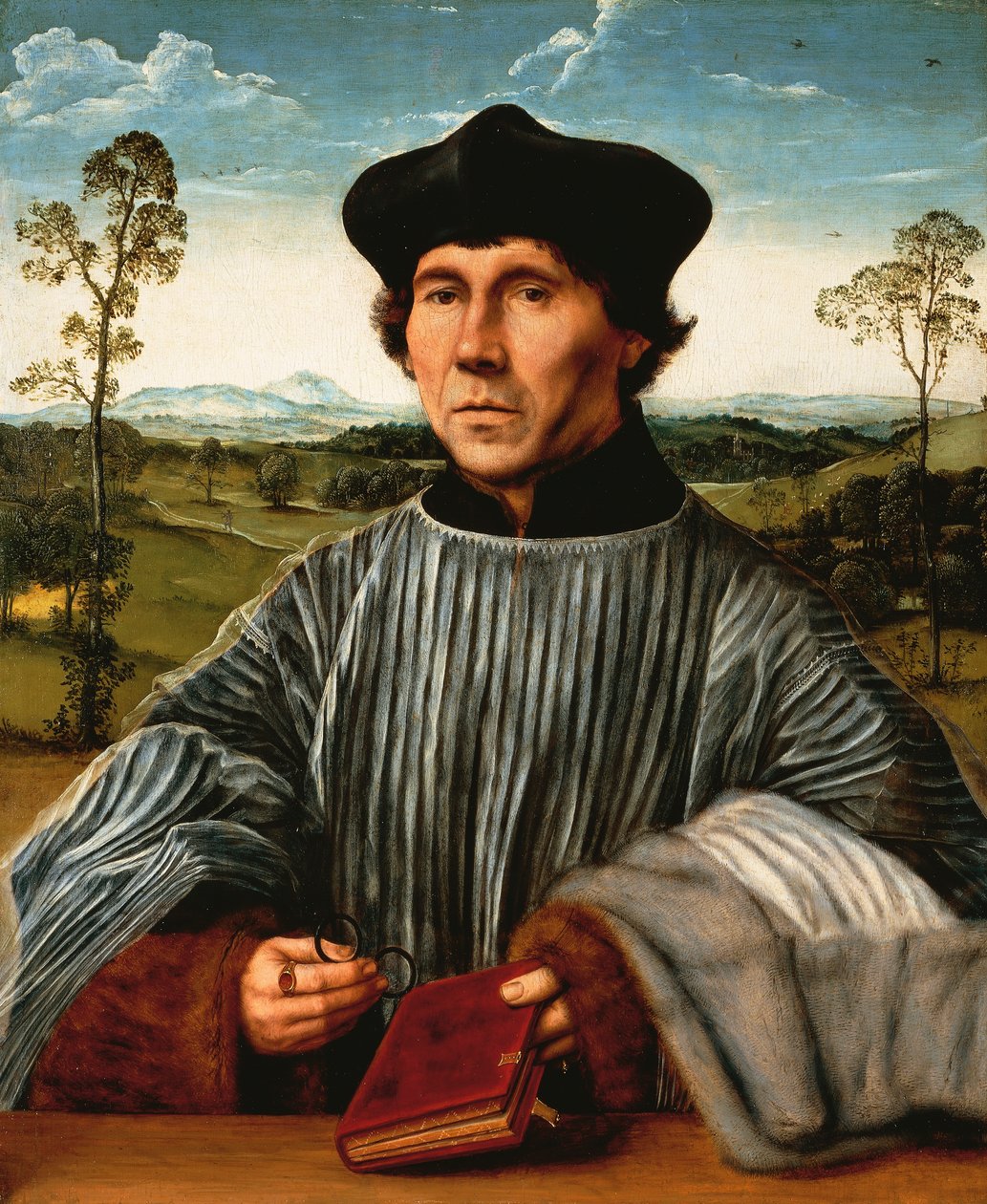 Portrét kánonu, od Quintena Matsyse (1466-1530), olej na plátně od Quentin Metsys