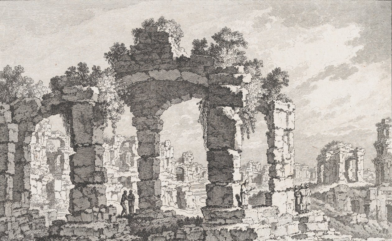 Ruines de Cumes, 18. století. od Quentin Pierre Chedel