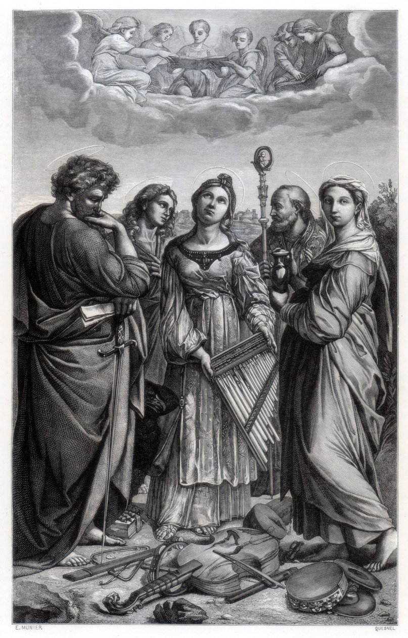 "St Cecilia", 1514 1870 od Quesnel