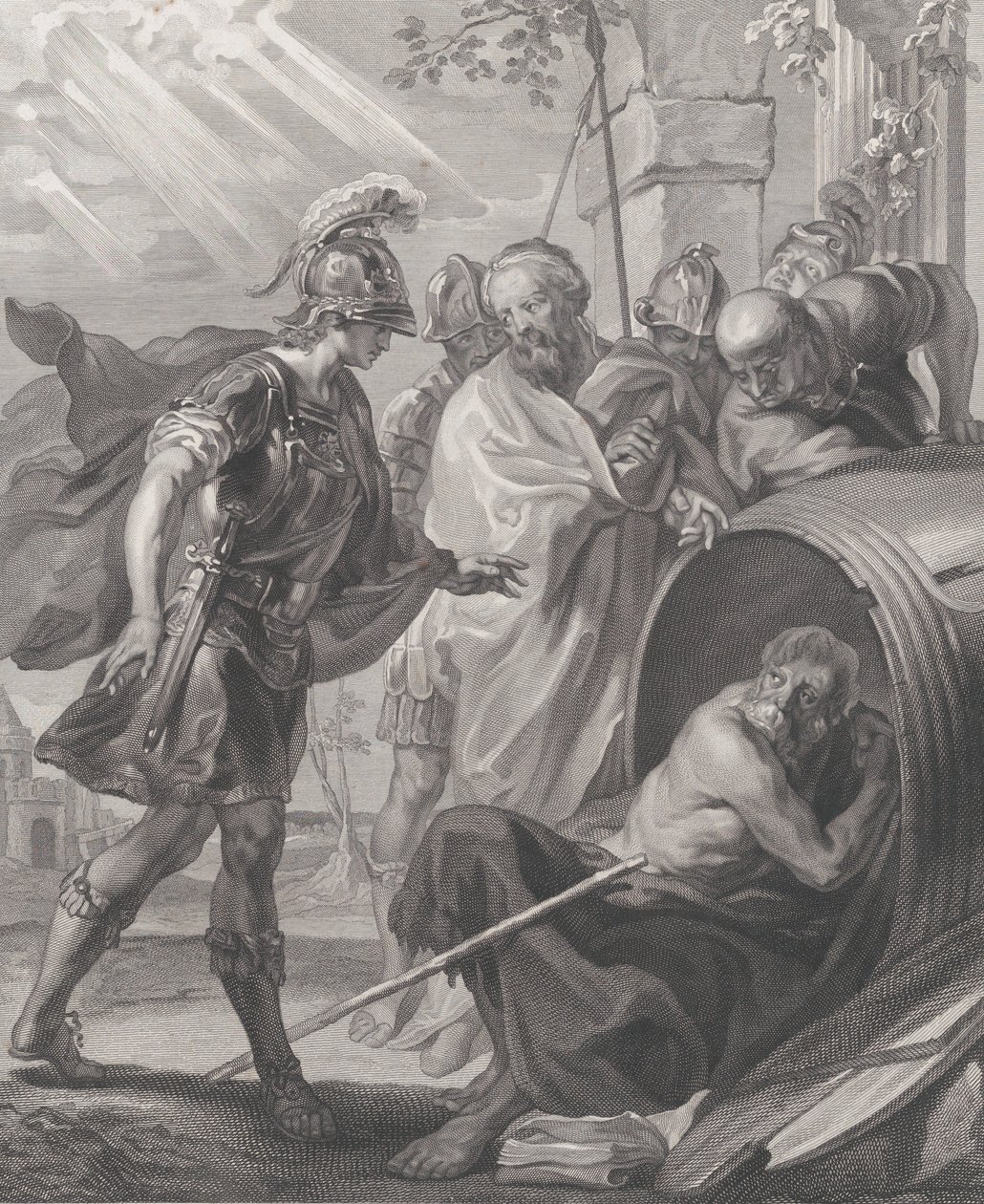 Setkání Diogena ze Sinope a Alexandra Velikého, 1784. od Quirin Mark