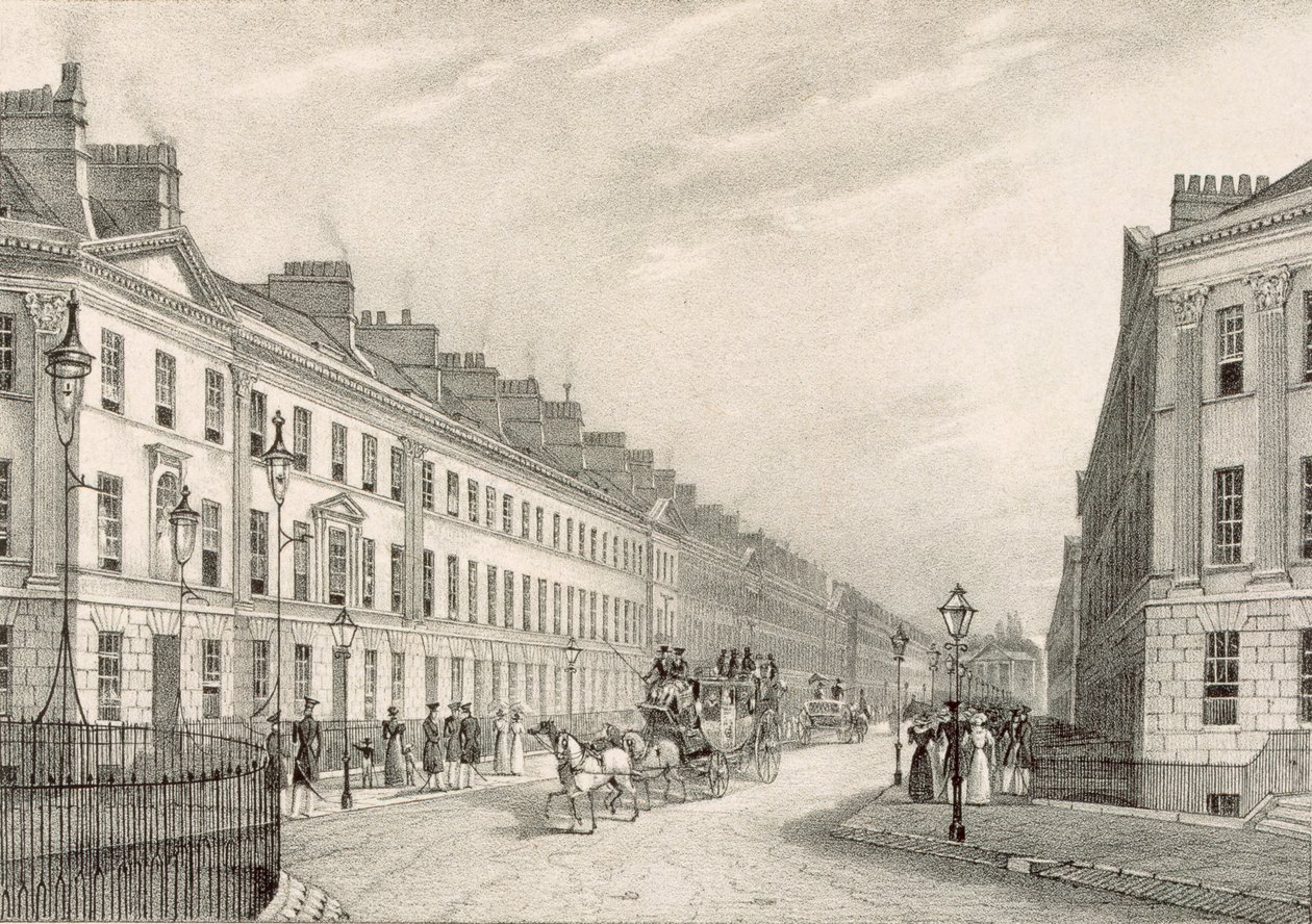 Great Pultney Street, Bath, cca 1883 od R. Woodroffe