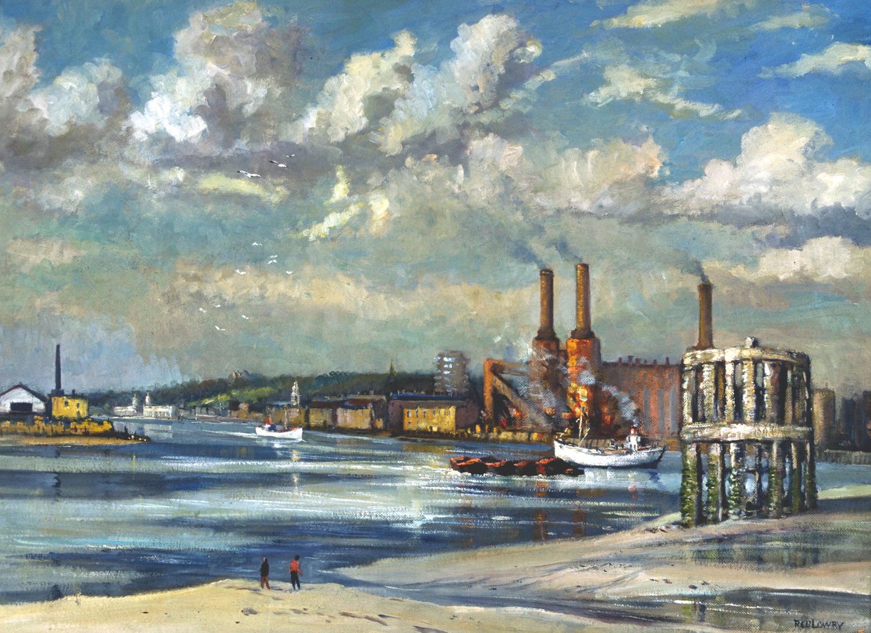 „Odliv, Deptford“, 1972 od RCD Lowry