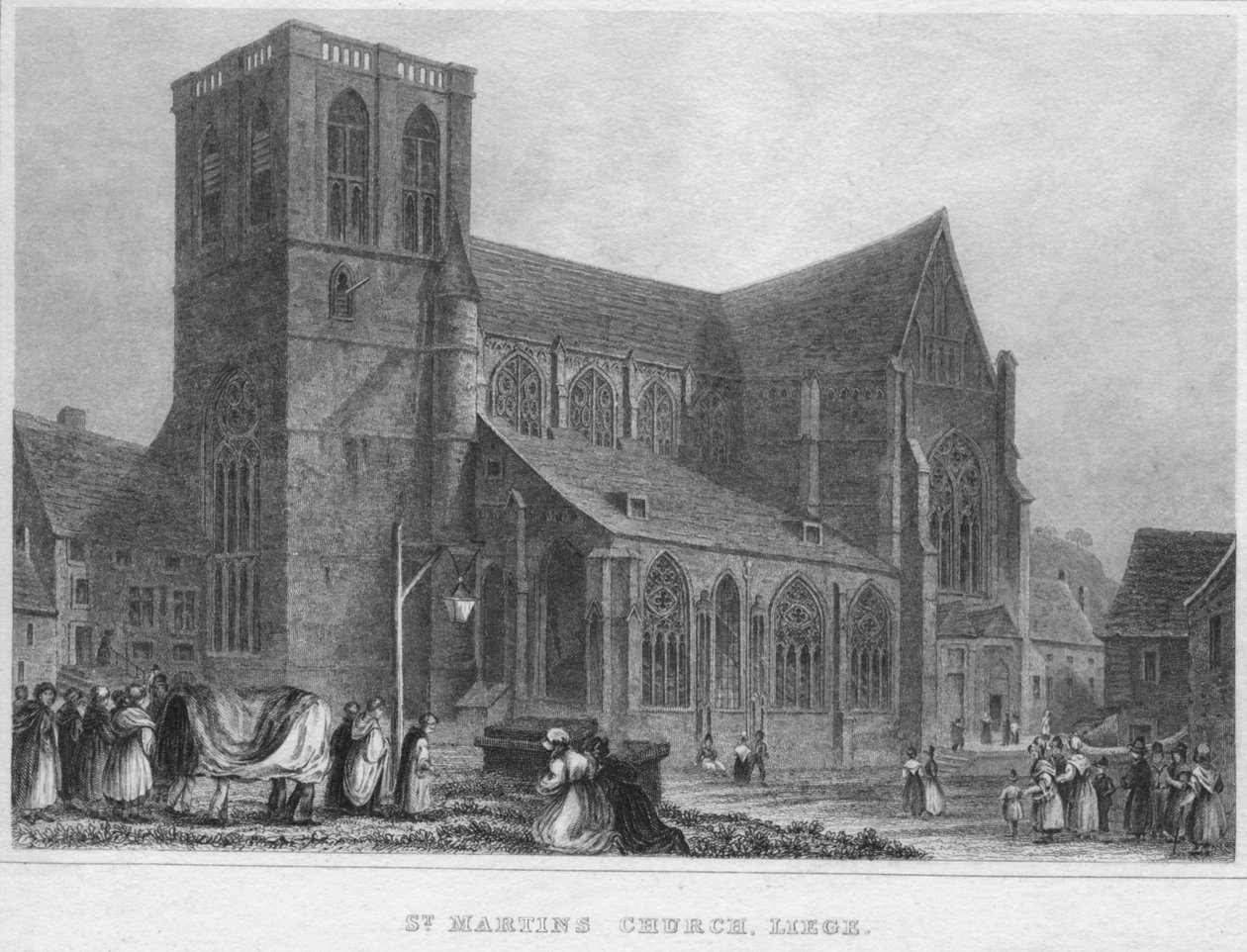 Kostel sv. Martina, Lutych, 1850 od R. Brice