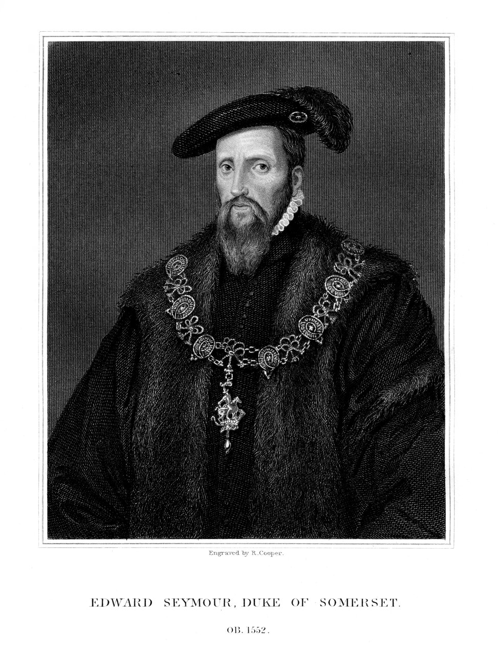 Edward Seymour, 1. vévoda ze Somersetu, lord protektor Anglie, 1823. od R. Cooper