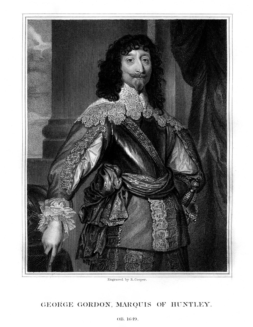 George Gordon, druhý markýz z Huntly, 1823. od R. Cooper
