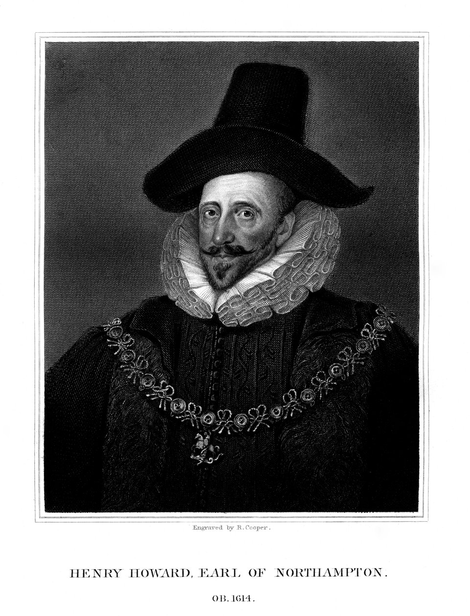 Henry Howard, první hrabě z Northamptonu, 1825. od R. Cooper