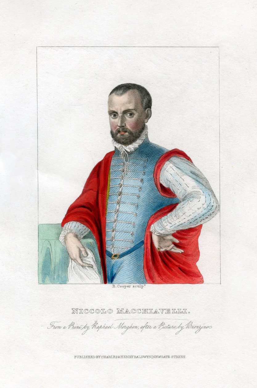 Niccolo Machiavelli , italský renesanční politický filozof. od R. Cooper