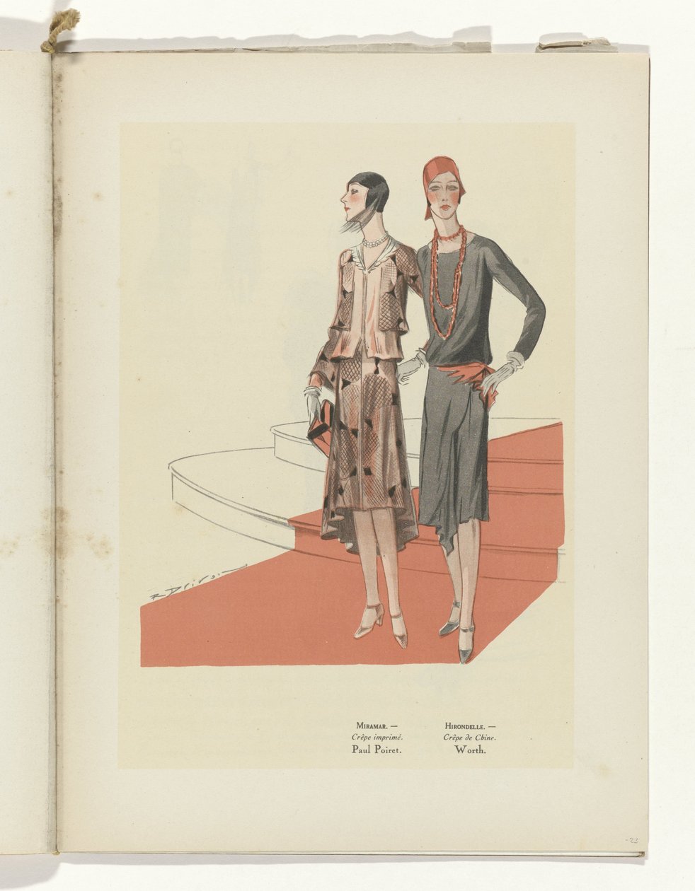 Umění - Vkus - Krása, Letáky ženské elegance, březen 1929, č. 103, 9. ročník, str. 23 od R. Drivon