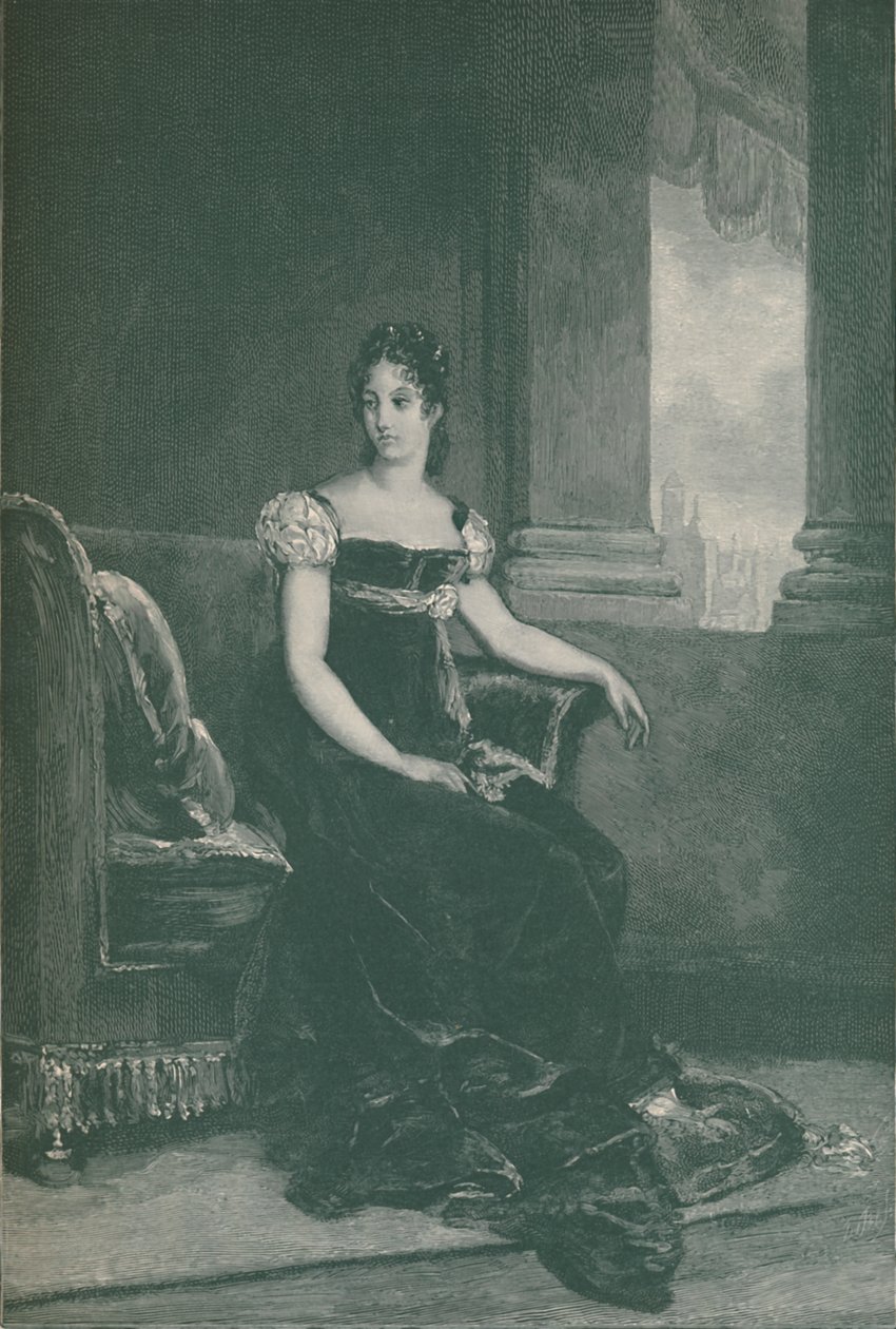 Eugénie Bernardine-Desireé Clary - Mme. Bernadotte, královna Švédska, 1811, 1896. od R. G. Tietze