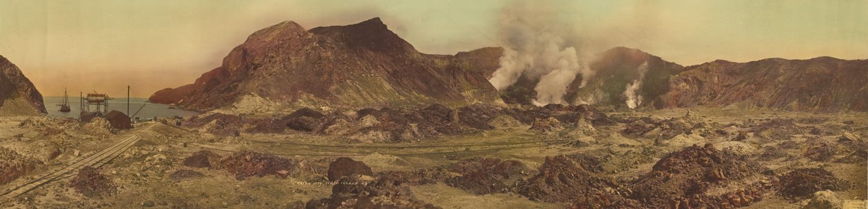 Kráterová zátoka, Bílý ostrov, Nový Zéland od R. P. Moore