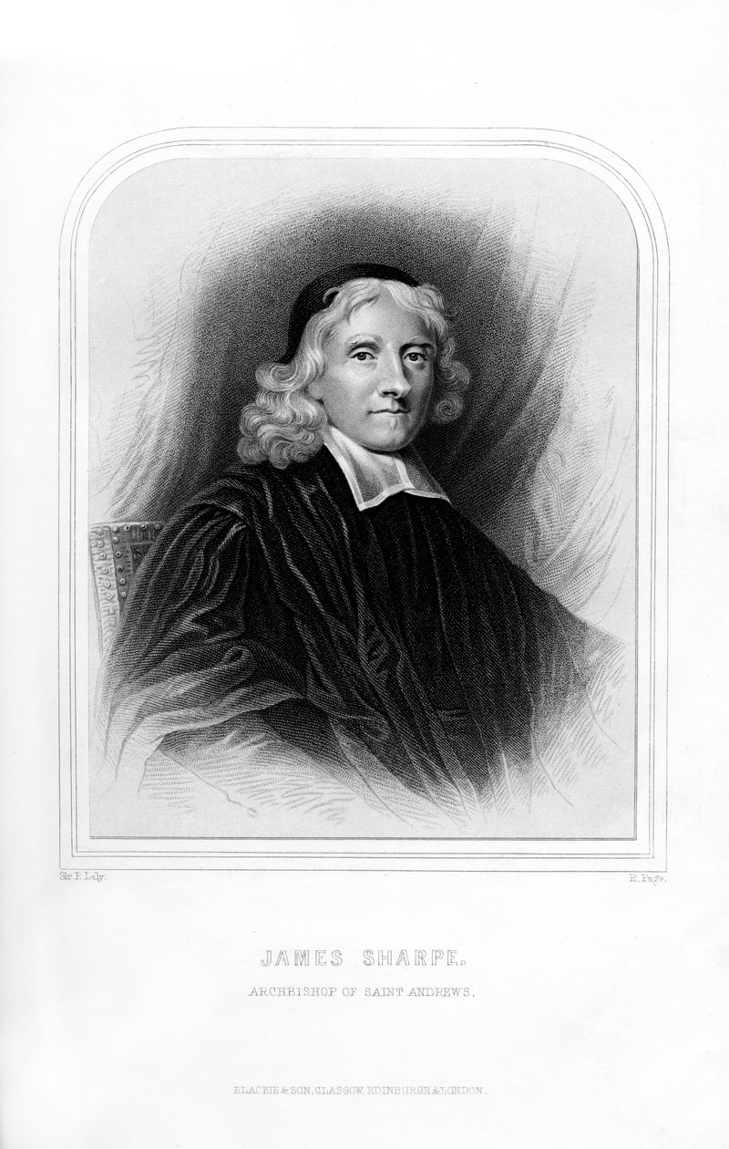 James Sharpe, skotský duchovní, 1870 od R. Page