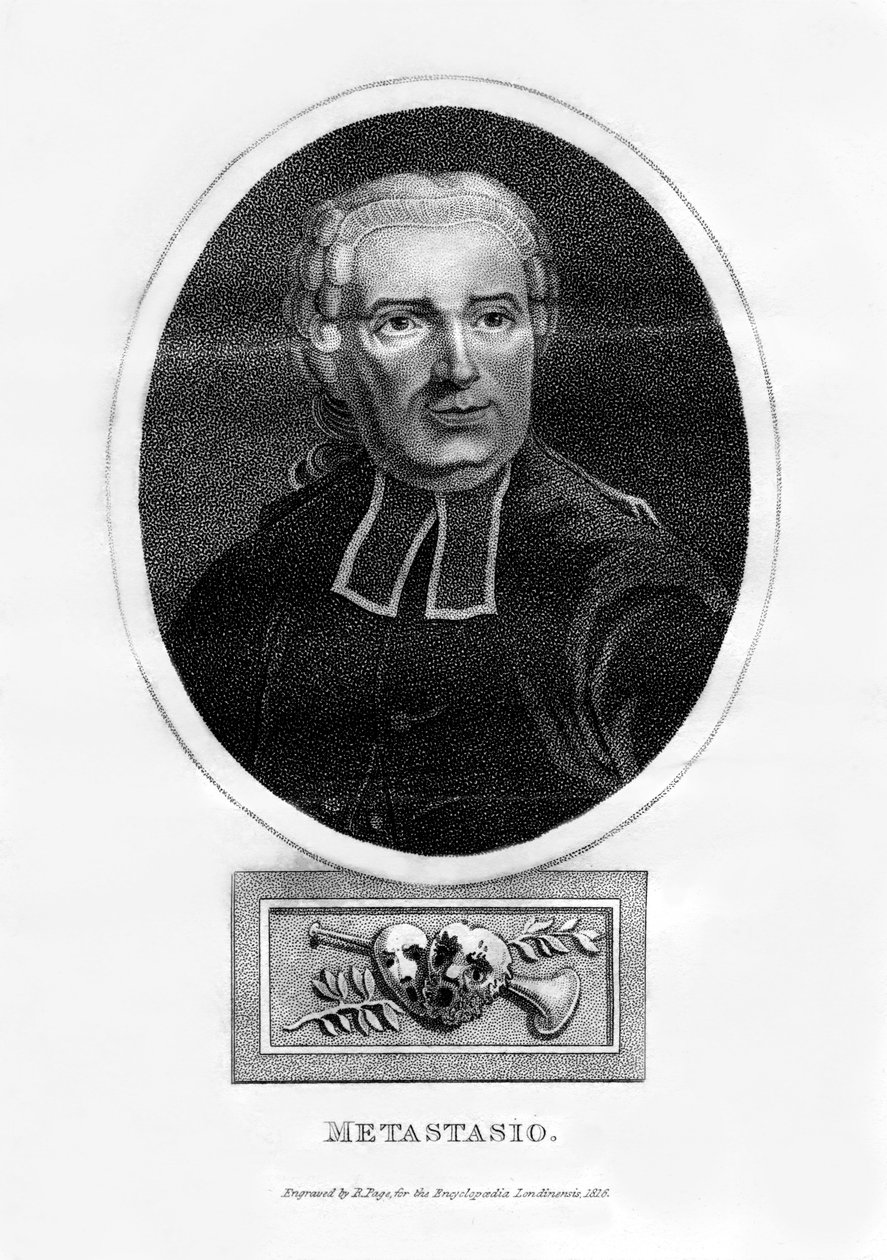 Metastasio , italský básník, 1816. od R. Page