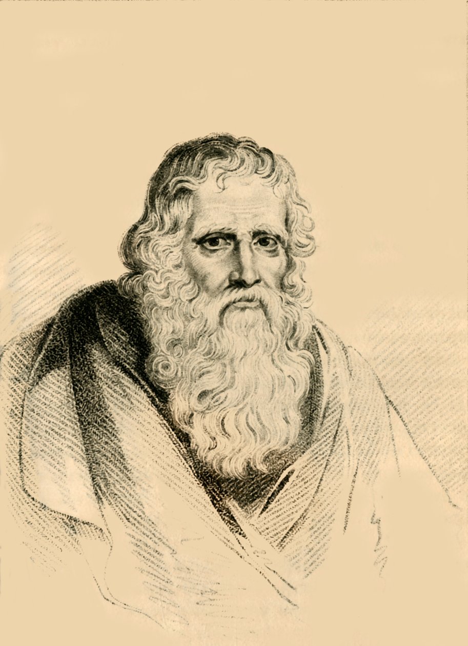 Thomas Parr, který zemřel ve věku 152 let, 1821. od R. Page