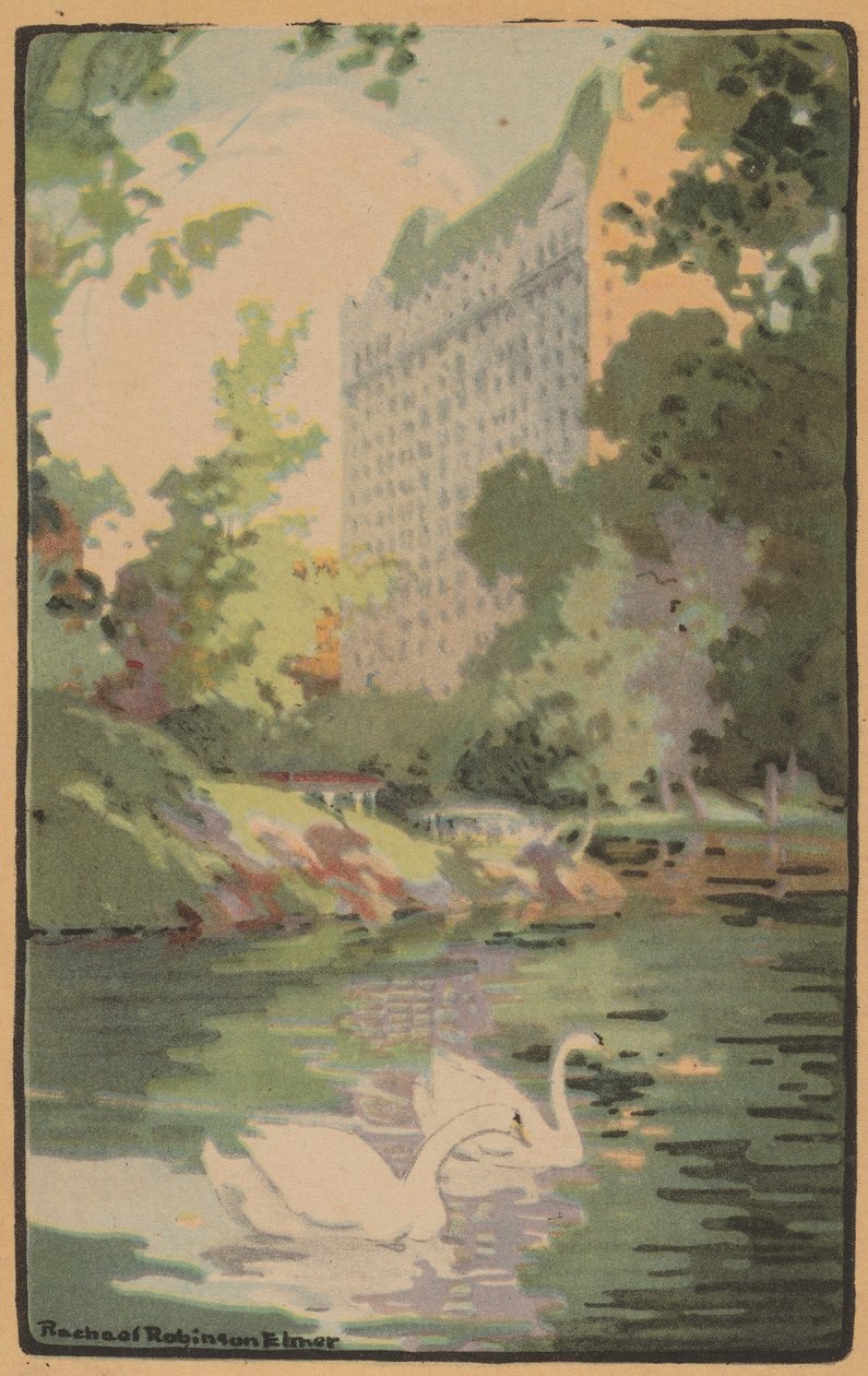 Hotel Plaza z Central Parku, 1914. od Rachael Robinson Elmer