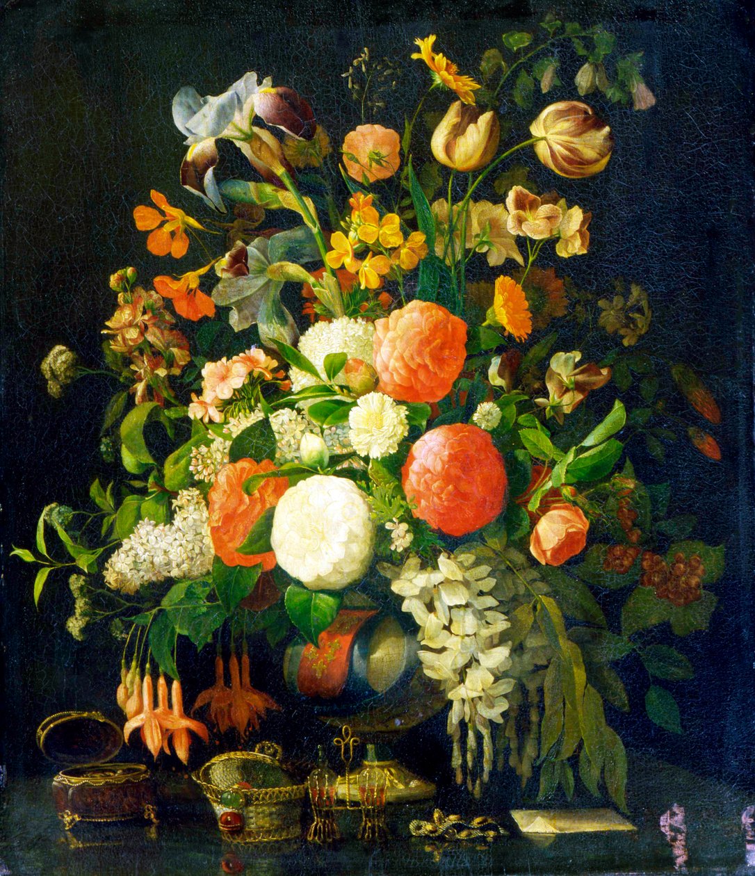 Květiny, 18. století od Rachel Ruysch