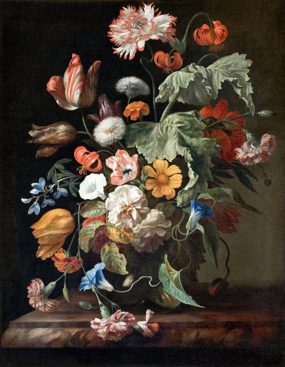 Still-Life with Flowers, cca 1700 (olej na plátně) od Rachel Ruysch
