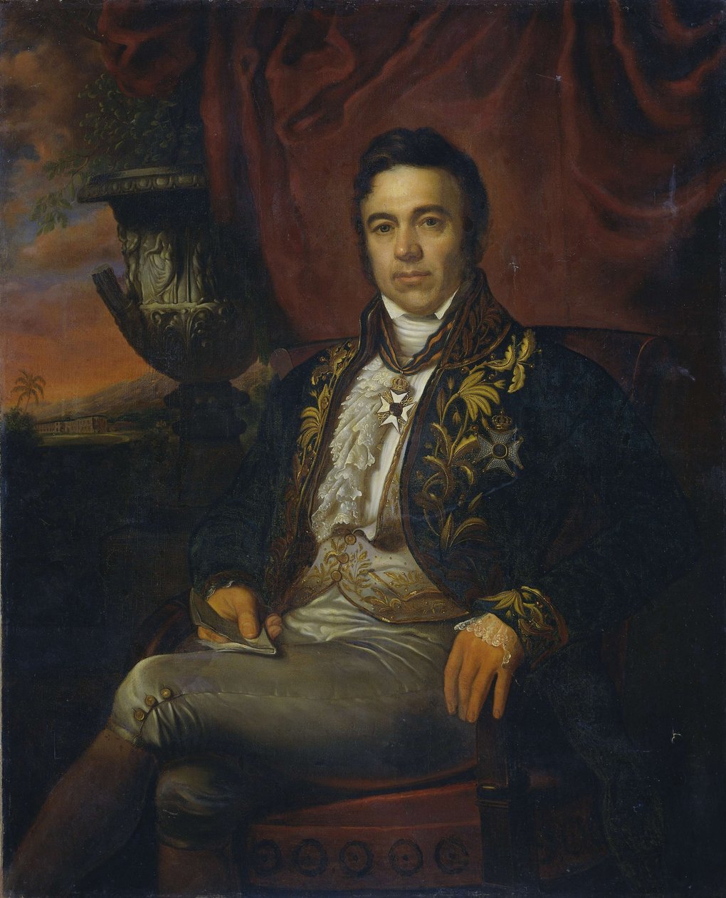 Portrét Jean Chrétien Baud (1789-1859) od Raden Saleh